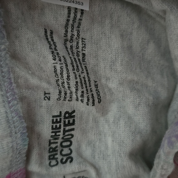 JUMPING BEANS TODDLER GIRLS PURPLE TEE-SHIRT & CARTWHEEL SCOOTER BUNDLE SIZE 2T - Picture 8 of 9